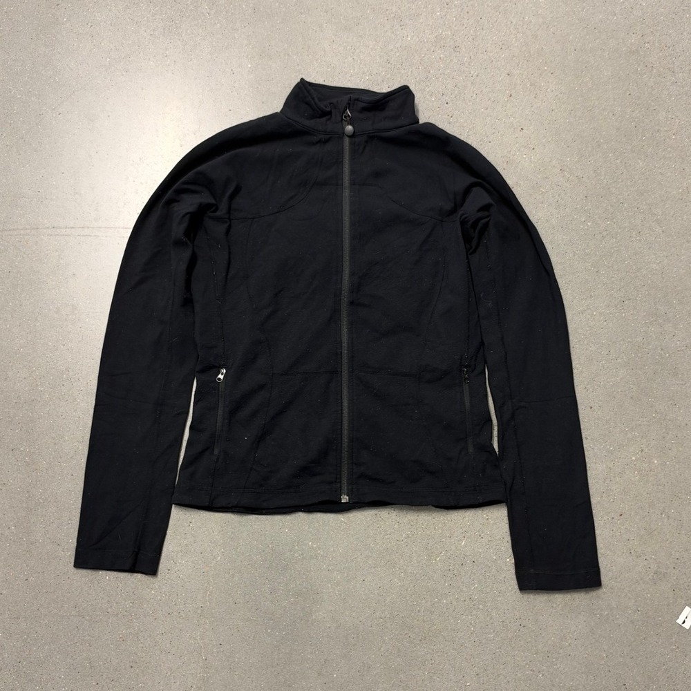 Lululemon Black Full Zip Mock Neck Jacket Size 4